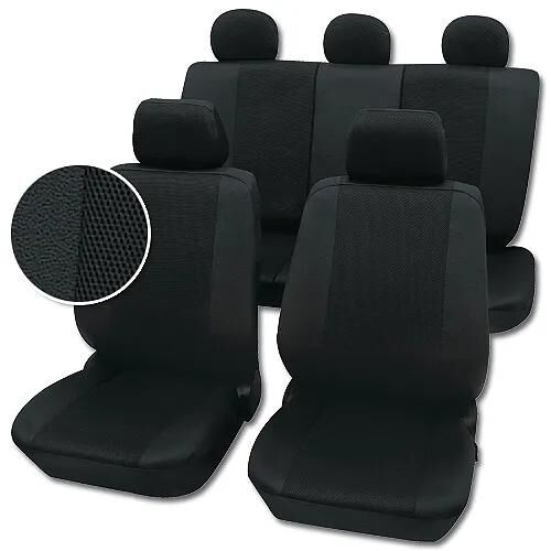Petex coussin sydney housses de siège noir 11pcs sydney
