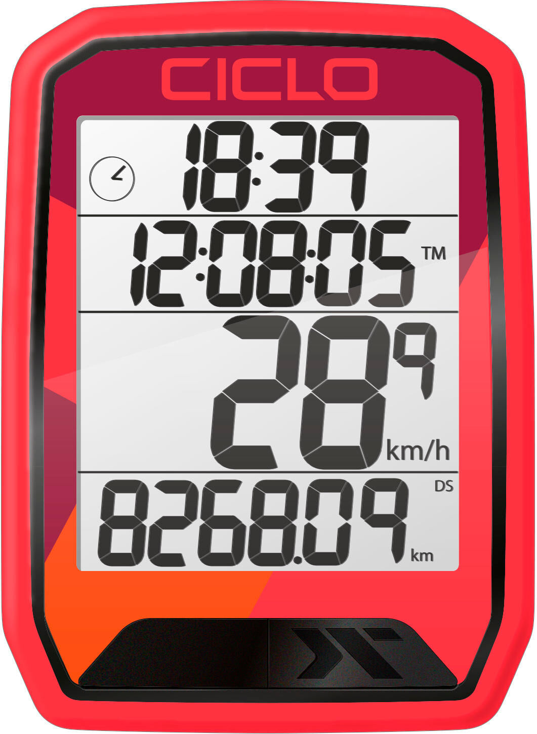 Ciclosport ordinateur de vélo protos 213 ordinateur de vélo protos 213 rouge