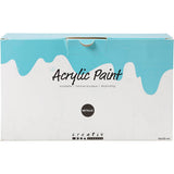 Peinture acrylique A-color métallisée, métallisée, différentes couleurs, 10x120 ml 1 boîte