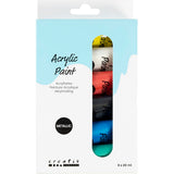 Peinture acrylique A-color métallisée, métallisée, couleurs standards, 6x20 ml 1 boîte