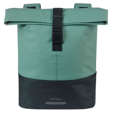 Sacoche de vélo double Basil Cove 28-32l 14 x 29 x 36 cm - vert noir