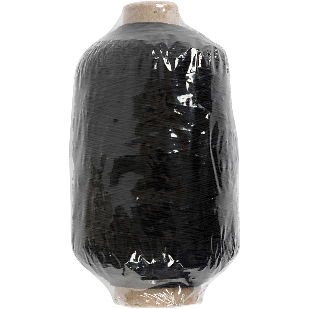 Creativ Company Dun Round Elastiche Yarn Black, 1500m