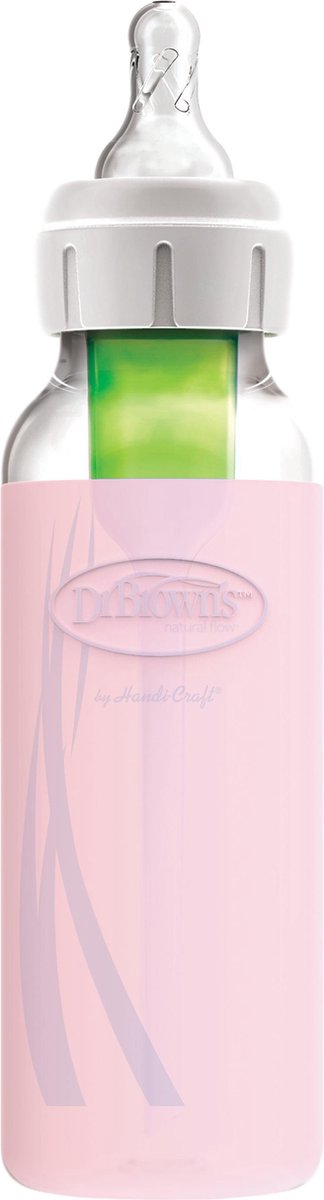 Protecteur de bouteille Dr. Brown's - flacon à col étroit - 250ml - rose
