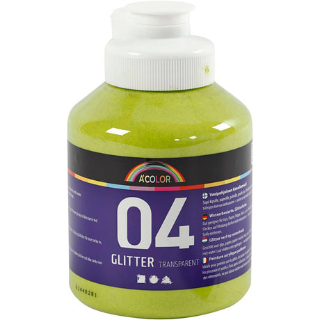 Creativ Company acrylique paillette de peinture pour les enfants - Lime Groen, 500 ml