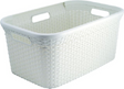 Panier à linge style Curver 45l ivoire