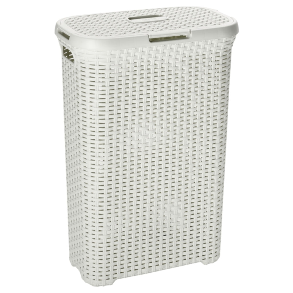 Curver Style laundry basket with lid 40l white