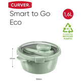 Curver Smart to Go Eco Lunch Set 1.6L + CULLERY SET + SAUSCUP