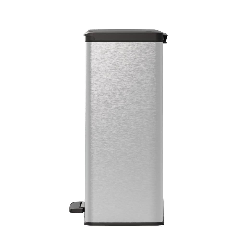 Curver Curver Pedal bin Deco Rectangular 65 L Silver colored