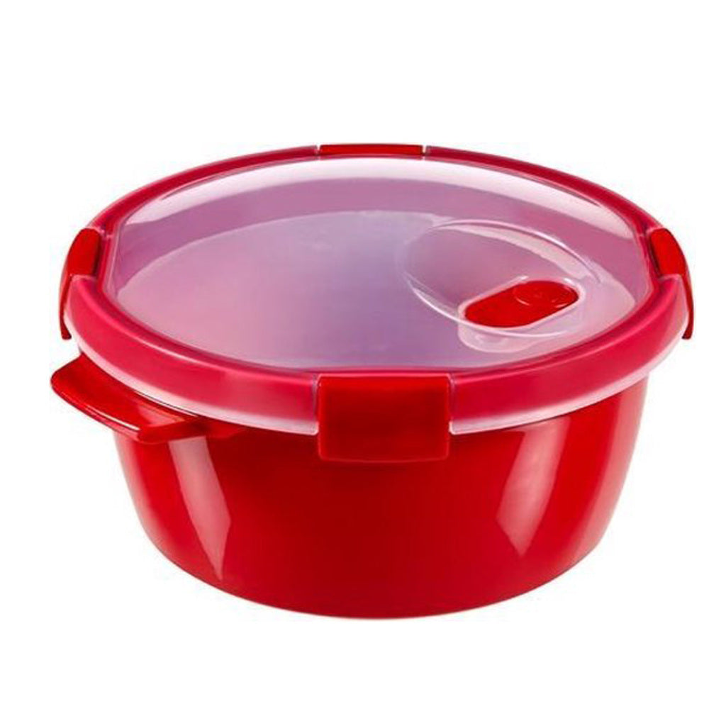 Curver Curver Smart Steavom Micro-ondes Bin autour de 1,6 L de rouge