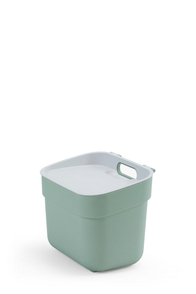 Curver poubelle prête à collecter - déchets organiques - 5l vert gris clair