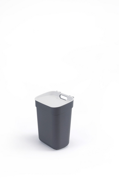 Curver poubelle prête à collecter 10l gris foncé gris clair