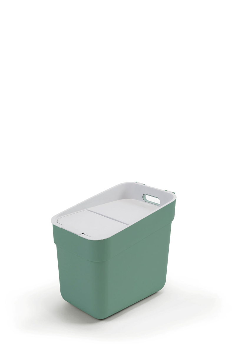 Curver poubelle prête à collecter 20 litres - vert gris clair