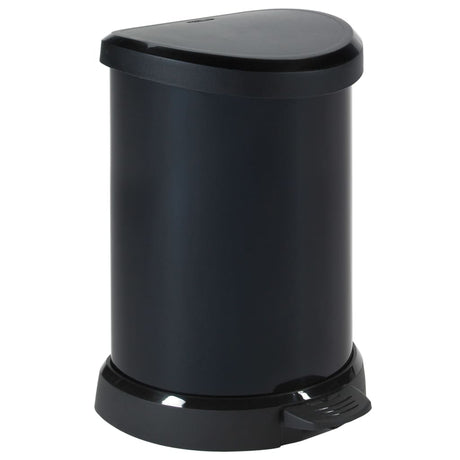 Currver Currver Pedal Bin mam Binbenmmer Dekor 20 L Metallblack