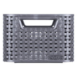 Panier de rangement style Curver taille s 6 l anthracite