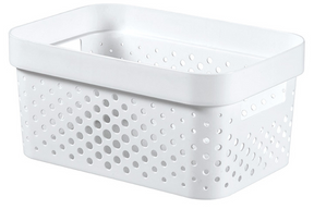 Curver infinity box dots 4,5l blanc - 100% recyclé