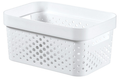 Curver infinity box dots 4,5l blanc - 100% recyclé