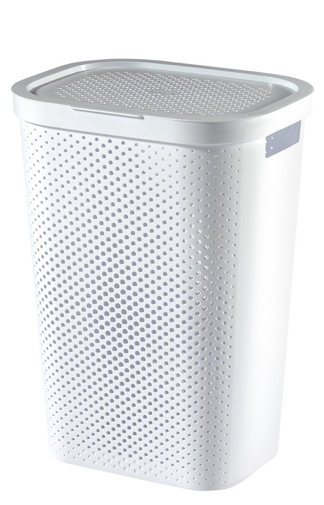 Curver infinity wasbox dots 60l - 100% recycled wit