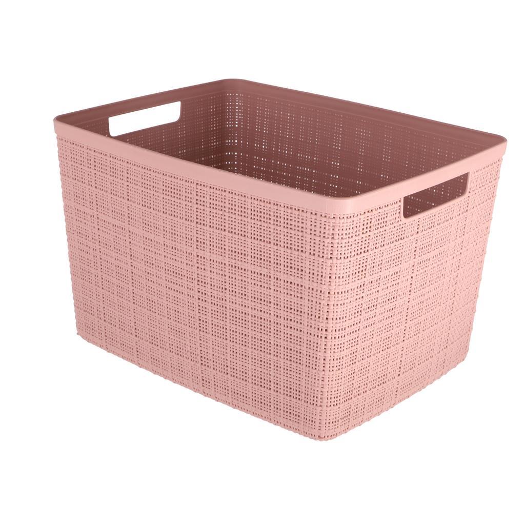 Currver Curver Späichere Basket Jute-kuckt 20l rosa