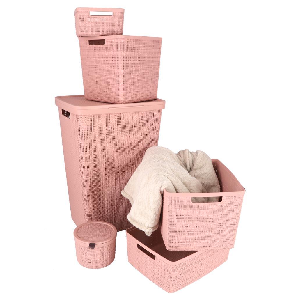 Currver Curver Späichere Basket Jute-kuckt 20l rosa