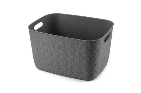 Curver softex panier de rangement l - 19l anthracite 38x29x22cm