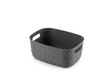 Curver panier de rangement softex s - 4l anthracite 26,4x19,4x11cm