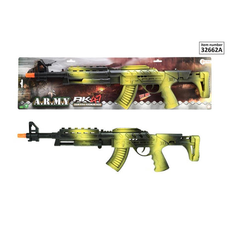 Toi-toys fusil à cliquet alfafox ak47 noir vert