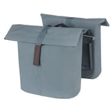 Basil sac city double mik cuir vegan | bleu graphite 32l