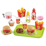 Ecoiffier food and snack set + tray 25-piece