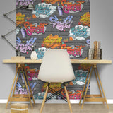 Covergs muraux hollandais Néerlandais Covergs Wallpaper Graffiti Multi-couleur L179-01