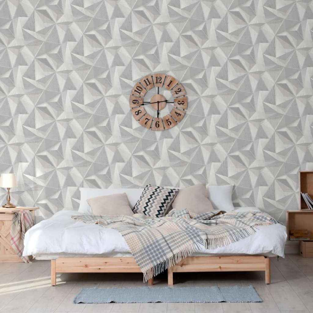 Fond d'écran du papier mural hollandais onyx gris clair