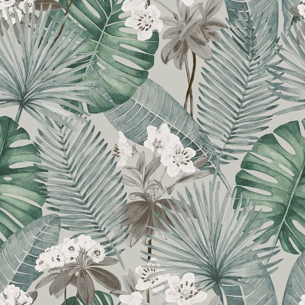 Fond d'écran des wallcoverings hollandais eden gris et vert clair