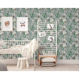 Dutch Wallcoverings Dutch Wall Coverings Wallpaper Eden Grey and Light Green