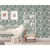 Fond d'écran des wallcoverings hollandais eden gris et vert clair