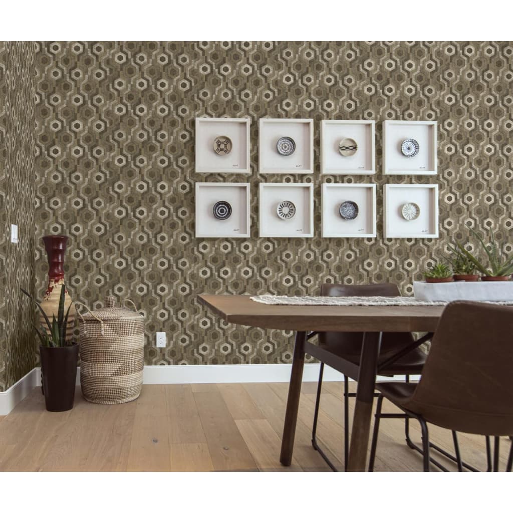 Papier peint de couverture murale hollandaise galactique brun et blanc