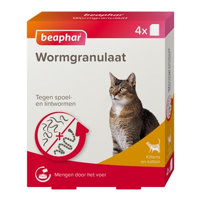 Gatto gattino granulato di worm beaphar