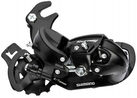 Shimano Tourney Ty300 Achter Derailleur 6 7-trins med krog sort