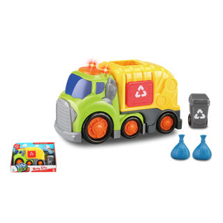 Camion poubelle Kiddygo avec lumière et son 19,5 cm