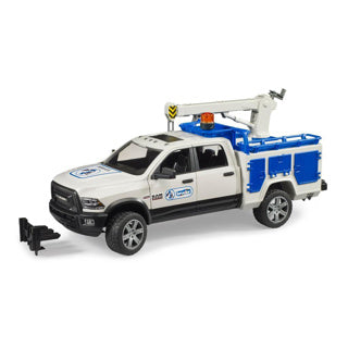 Pick-up Bruder Dodge Ram 2500 avec grue et feu clignotant