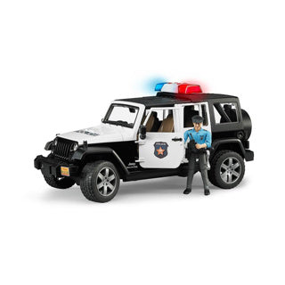 Voiture de police Bruder Jeep Wrangler Rubicon avec policier