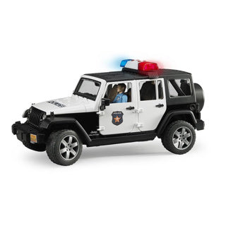 Voiture de police Bruder Jeep Wrangler Rubicon avec policier