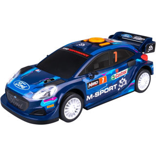Nikko m-sport boost mode ford puma rally jouet voiture 25 cm - son léger - effet dérive - à partir de 3 ans
