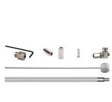 Rollerbrake Cable kit Elvedes BR -IM85 81 55 45 1700mm 2250mm stainless steel - Silver (on map)