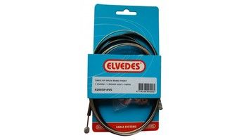 Elvedes brake cable set for drum brake 1350 1000 mm black silver