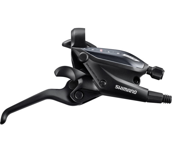 Verdeller Shimano (derecha) con palanca de freno 9 velocidades ST-EF505 3 dedos negros