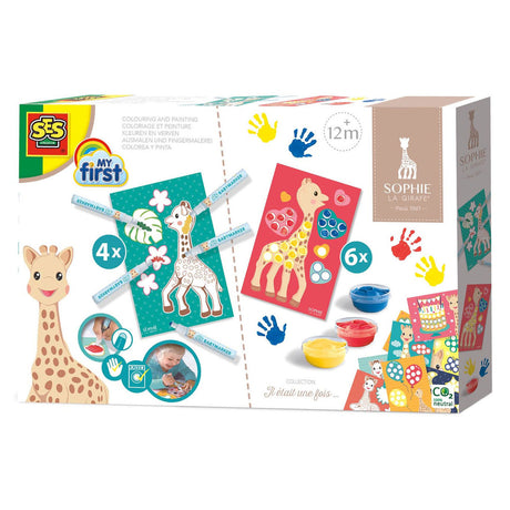 Ses créatifs ses mes premiers - sophie la girafe - coloriage et peinture