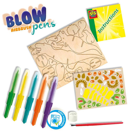 Ses creative ses soufflet aérographe stylos dinosaures