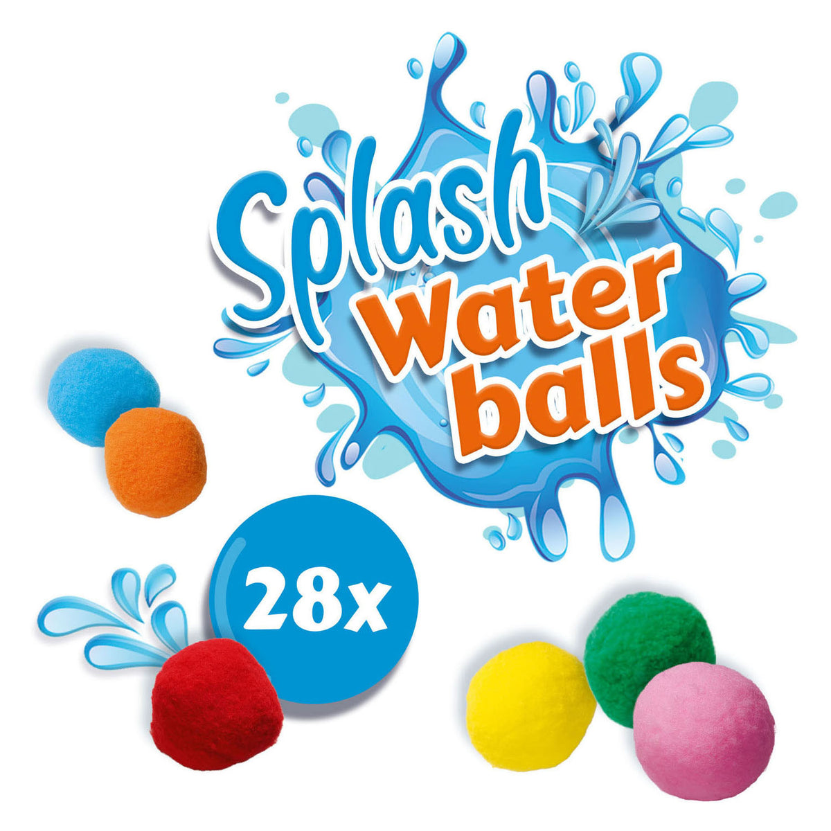 Ses creative ses - boules d'eau éclaboussantes - ballons d'eau réutilisables - peuvent être utilisés secs et humides - couleurs gaies - 28 boules par ensemble - alternative aux ballons d'eau - jeux d'été en plein air - jouets de piscine