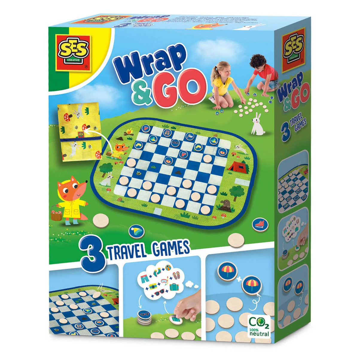 SES WRAP ET GO GAMES DE VOYAGE, 3In1