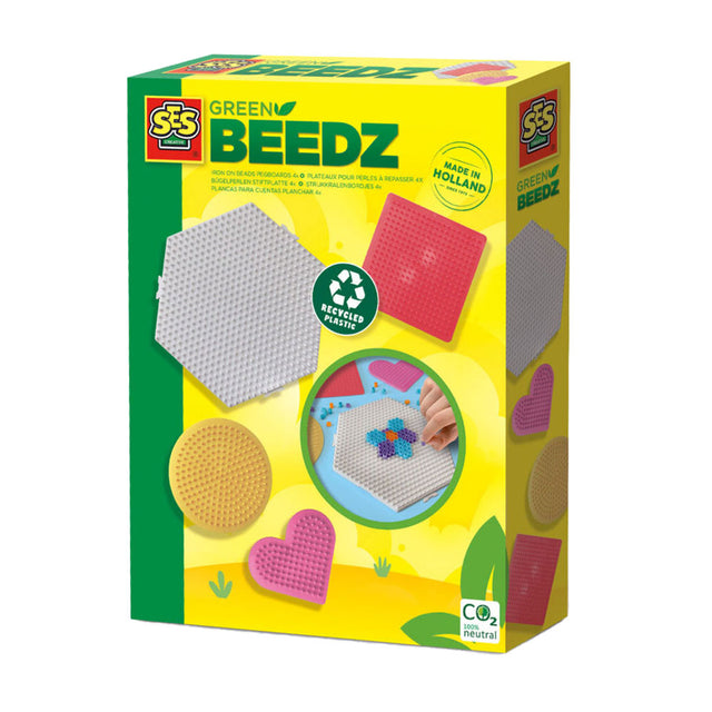 Ses creative ses green beedz - Etagères à perles thermocollantes, 4 pcs.
