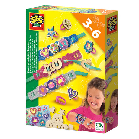 Ses creative ses bagues et bracelets à paillettes faciles